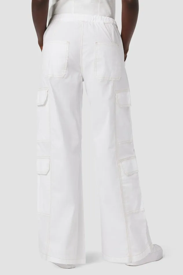 Hudson Jeans Pants Parachute Wide Leg Cargo White 8211 Women