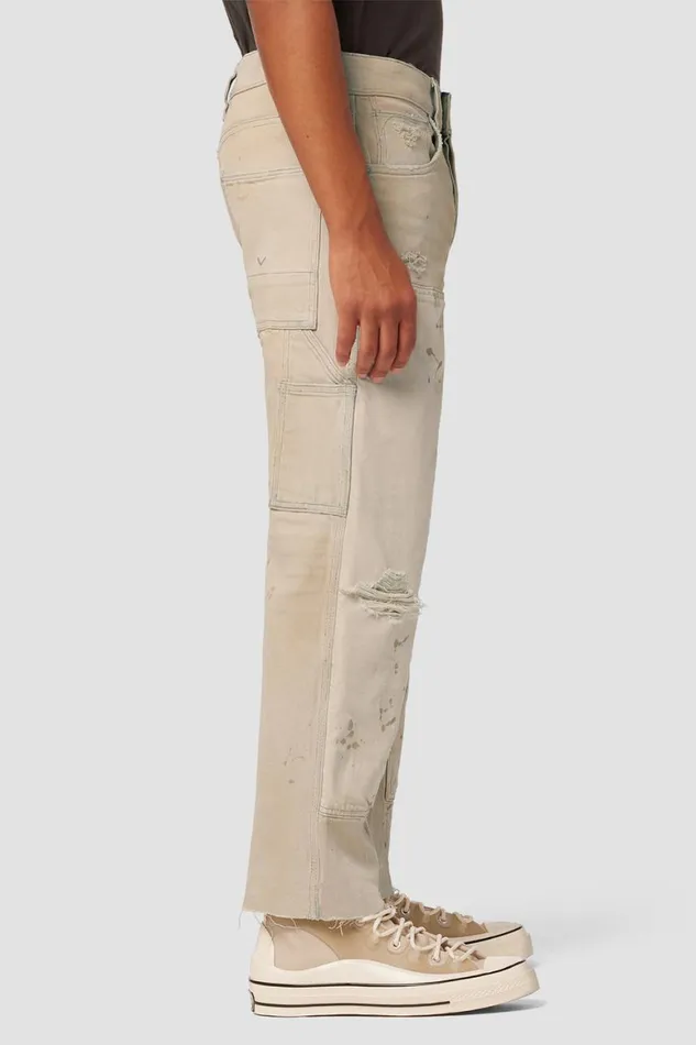 Hudson Jeans Pants Reese Carpenter Pant Distress Beige 8211 Men