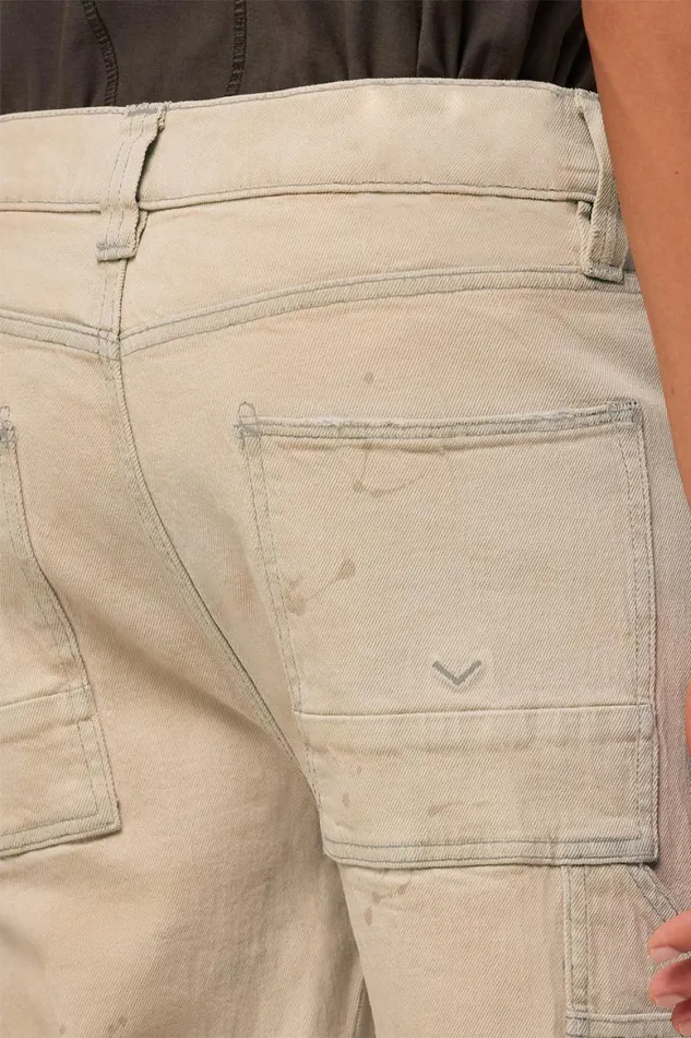 Hudson Jeans Pants Reese Carpenter Pant Distress Beige 8211 Men