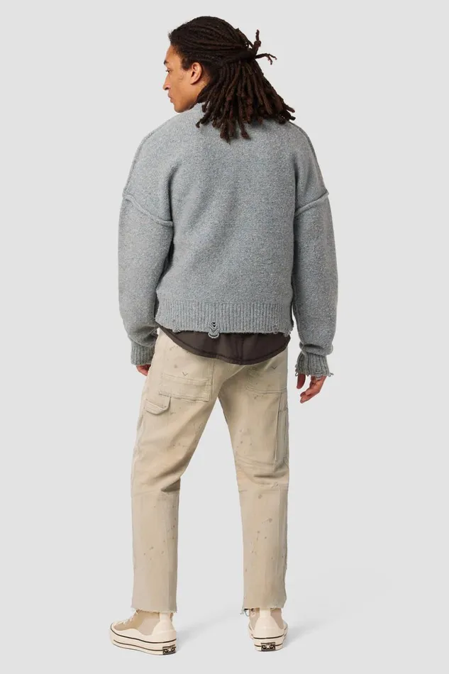 Hudson Jeans Pants Reese Carpenter Pant Distress Beige 8211 Men