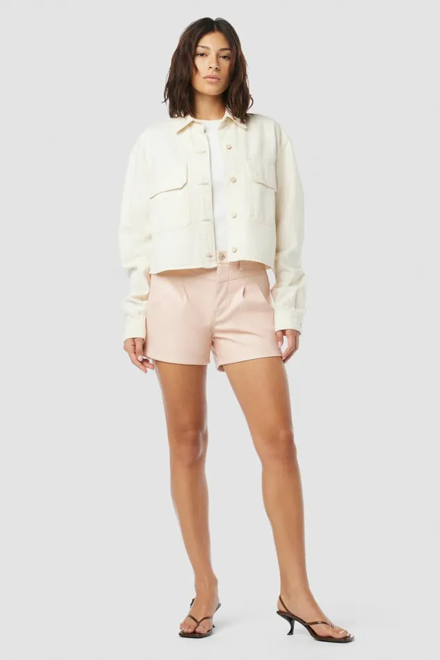 Hudson Jeans Shorts Front Yoke Pleated Short Cameo Rose 8211 Women Hudson Jeans Shorts Front Yoke Pleated Short Cameo Rose 8211 Women