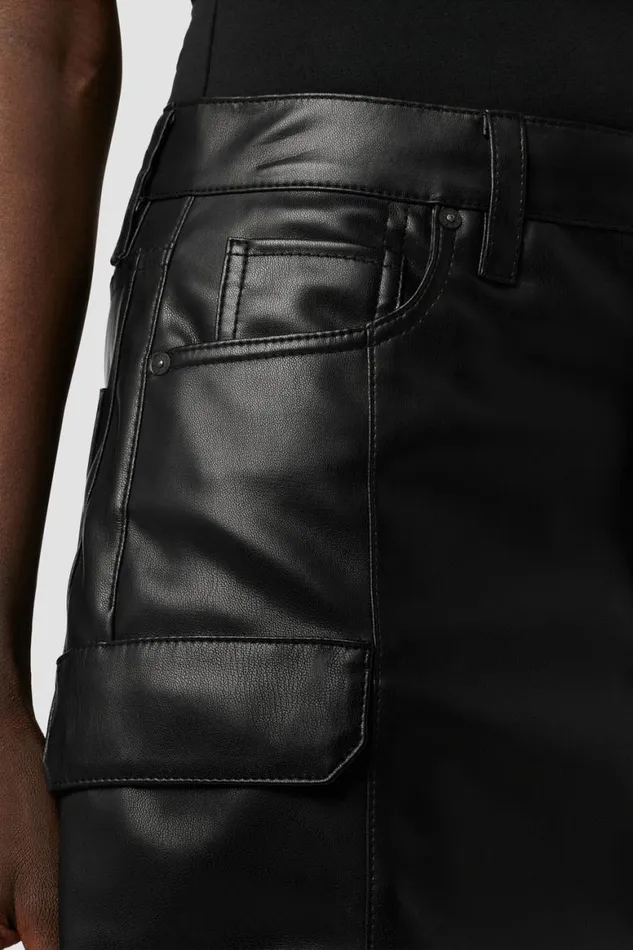 Hudson Jeans Skirts Cargo Viper Mini Skirt Black 8211 Women