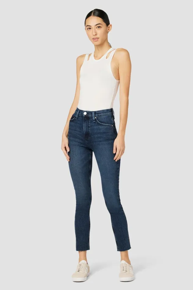 Hudson Jeans Straight Harlow Ultra HighRise Cigarette Ankle Jean Lakeside 8211 Women