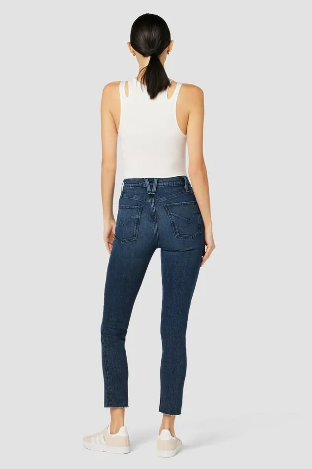 Hudson Jeans Straight Harlow Ultra HighRise Cigarette Ankle Jean Lakeside 8211 Women