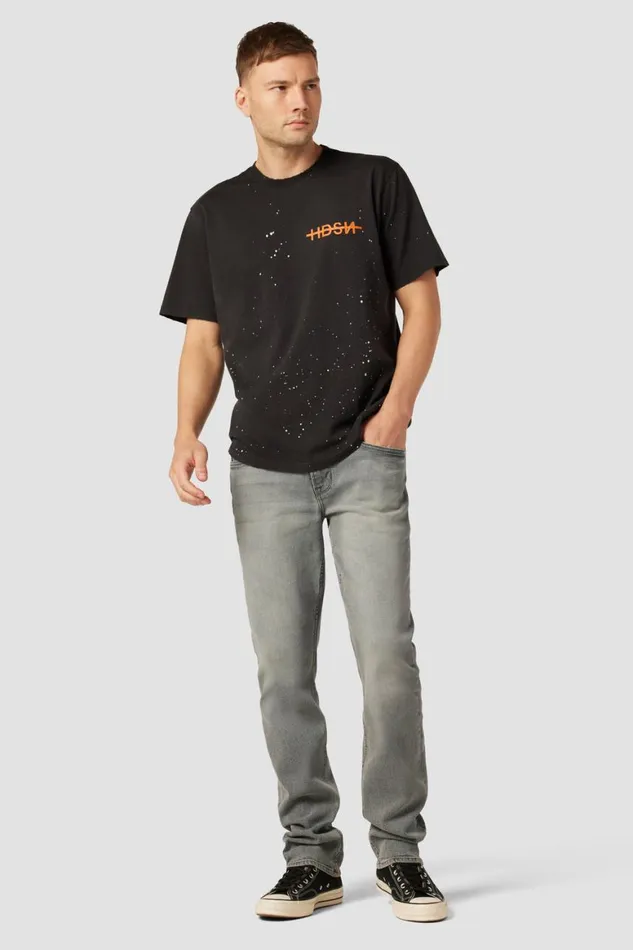 Hudson Jeans Straight Leg Byron Straight Leg Jean Grey Ash 8211 Men
