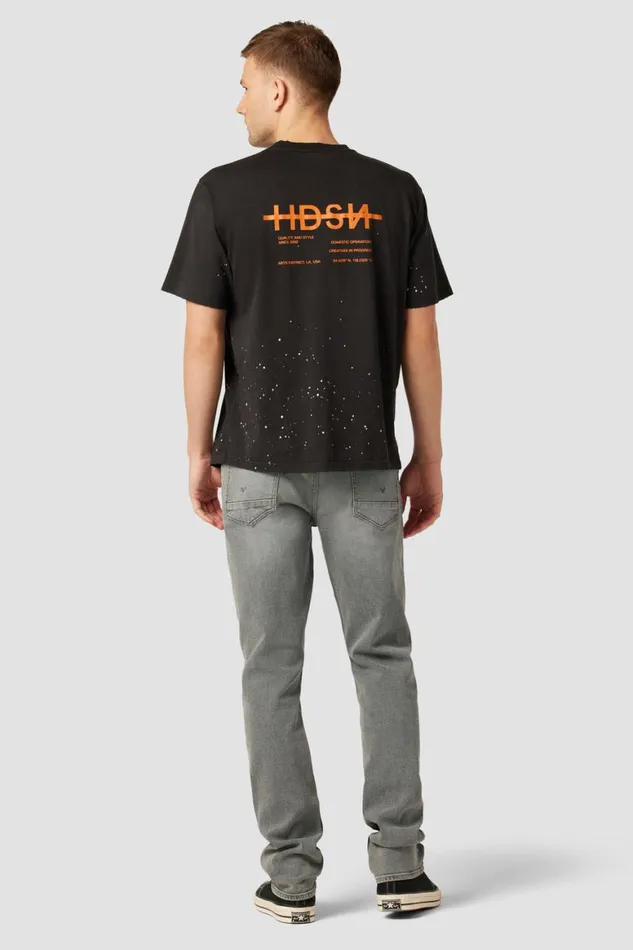 Hudson Jeans Straight Leg Byron Straight Leg Jean Grey Ash 8211 Men