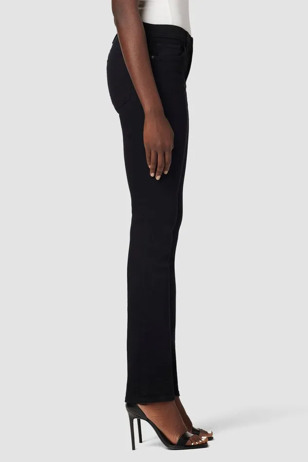 Hudson Jeans Straight Nico MidRise Straight Jean Black 8211 Women