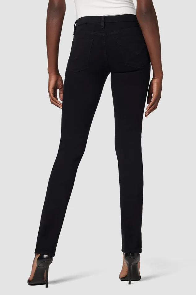 Hudson Jeans Straight Nico MidRise Straight Jean Black 8211 Women