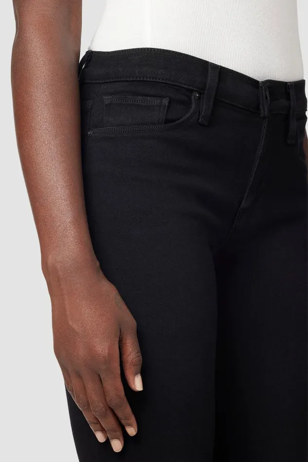 Hudson Jeans Straight Nico MidRise Straight Jean Black 8211 Women
