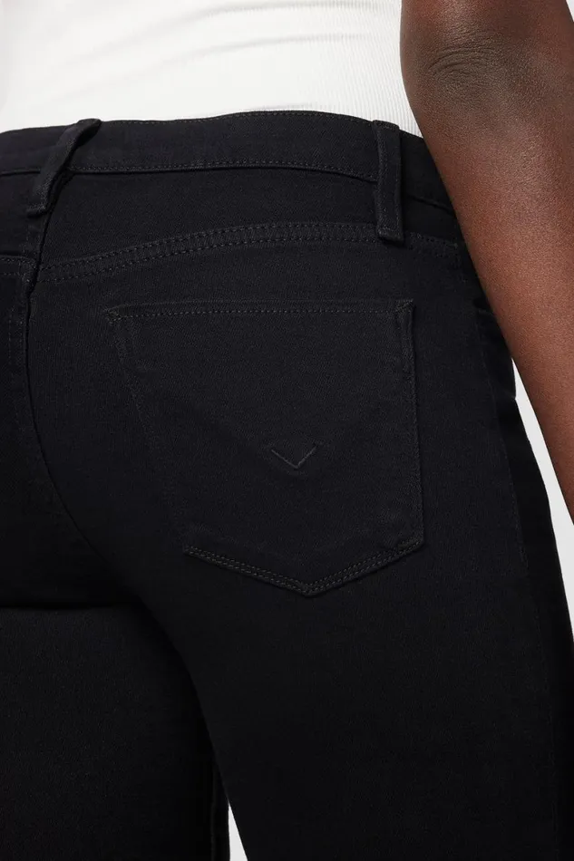 Hudson Jeans Straight Nico MidRise Straight Jean Black 8211 Women