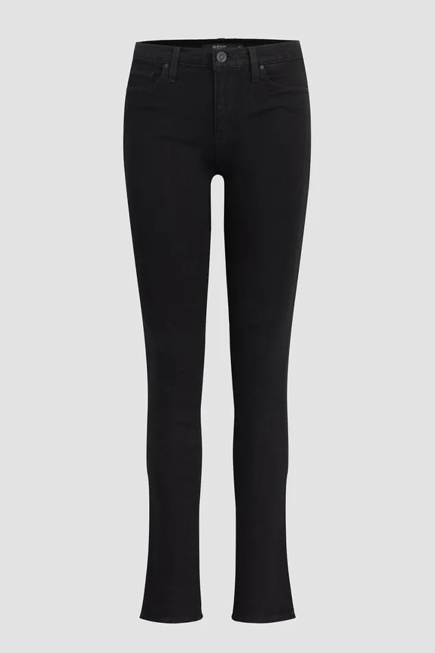 Hudson Jeans Straight Nico MidRise Straight Jean Black 8211 Women