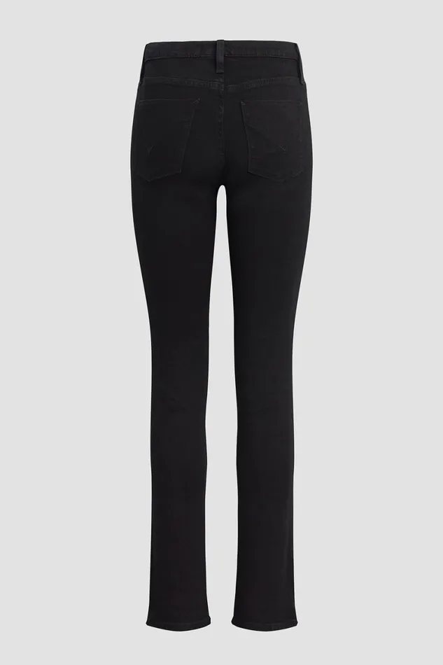 Hudson Jeans Straight Nico MidRise Straight Jean Black 8211 Women