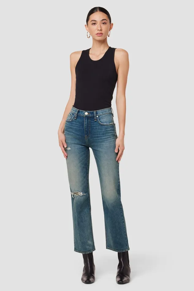 Hudson Jeans Straight Remi HighRise Straight Ankle Jean Destructed Coastal 8211 Women Hudson Jeans Straight Remi HighRise Straight Ankle Jean Destructed Coastal 8211 Women