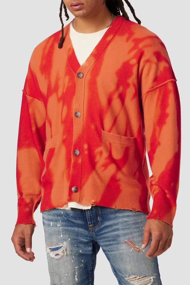 Hudson Jeans Tops and Sweaters Cardigan Orange Streak 8211 Men