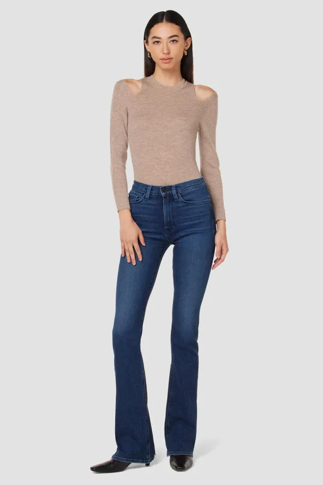 Hudson Jeans Tops and Sweaters Cut Out Long Sleeve Sweater Oatmeal 8211 Women Hudson Jeans Tops and Sweaters Cut Out Long Sleeve Sweater Oatmeal 8211 Women