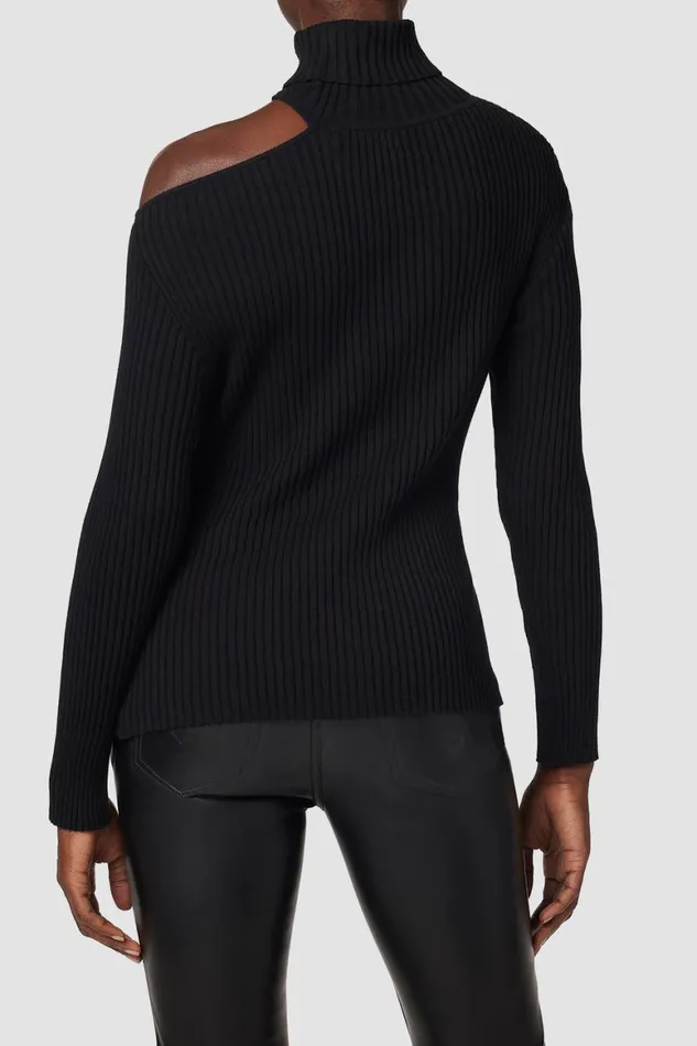 Hudson Jeans Tops and Sweaters Cut Out Shoulder Sweater Black 8211 Women Hudson Jeans Tops and Sweaters Cut Out Shoulder Sweater Black 8211 Women