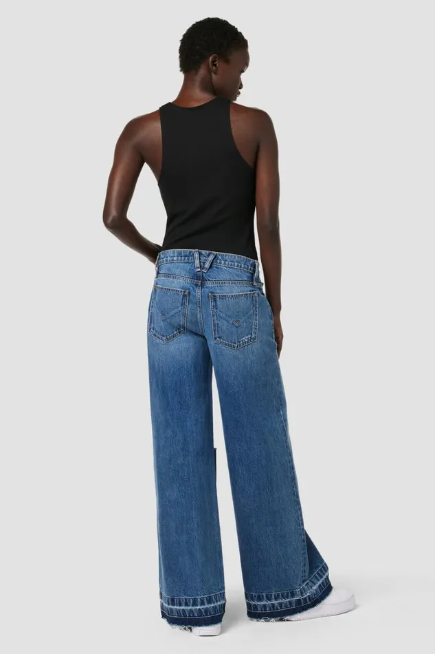 Hudson Jeans Wide Leg Freya MidRise Skater Pant Rip Repair Winter 8211 Women Hudson Jeans Wide Leg Freya MidRise Skater Pant Rip Repair Winter 8211 Women