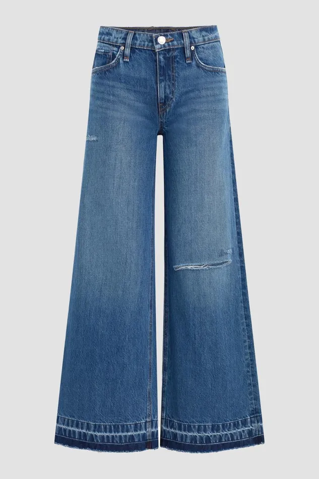 Hudson Jeans Wide Leg Freya MidRise Skater Pant Rip Repair Winter 8211 Women Hudson Jeans Wide Leg Freya MidRise Skater Pant Rip Repair Winter 8211 Women