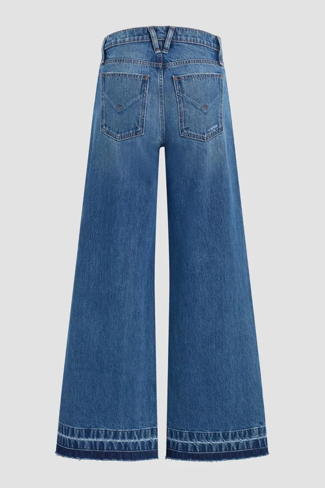 Hudson Jeans Wide Leg Freya MidRise Skater Pant Rip Repair Winter 8211 Women Hudson Jeans Wide Leg Freya MidRise Skater Pant Rip Repair Winter 8211 Women