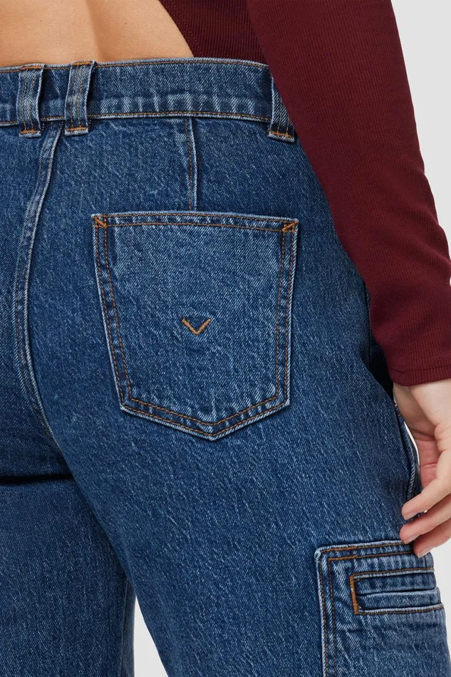 Hudson Jeans Wide Leg HighRise Welt Pocket Cargo Petite Pant Wonderland 8211 Women Hudson Jeans Wide Leg HighRise Welt Pocket Cargo Petite Pant Wonderland 8211 Women