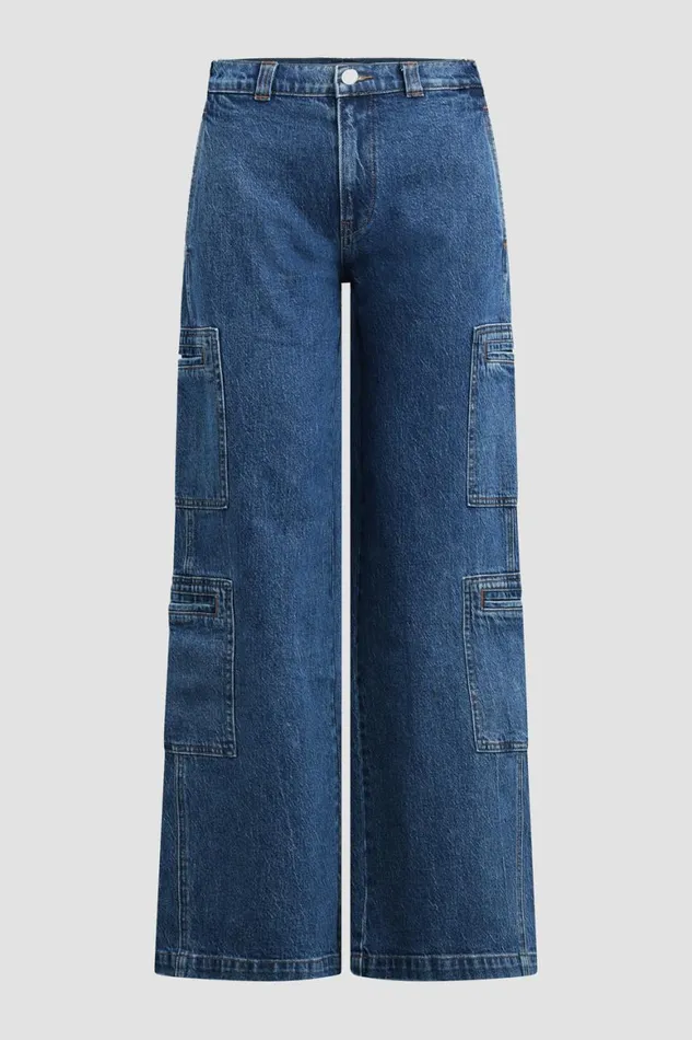 Hudson Jeans Wide Leg HighRise Welt Pocket Cargo Petite Pant Wonderland 8211 Women Hudson Jeans Wide Leg HighRise Welt Pocket Cargo Petite Pant Wonderland 8211 Women