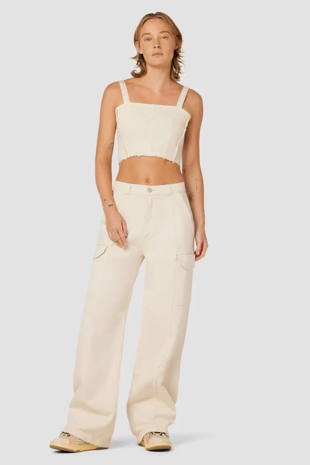 Hudson Jeans Wide Leg HighRise Wide Leg Cargo Great Egret 8211 Women Hudson Jeans Wide Leg HighRise Wide Leg Cargo Great Egret 8211 Women