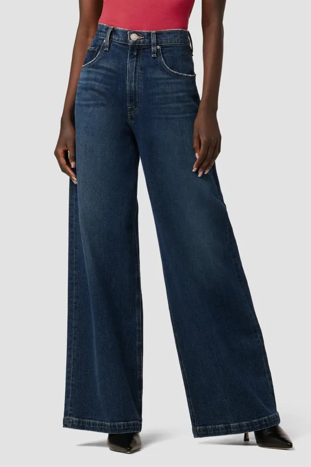 Hudson Jeans Wide Leg James HighRise Wide Leg Jean Naval 8211 Women