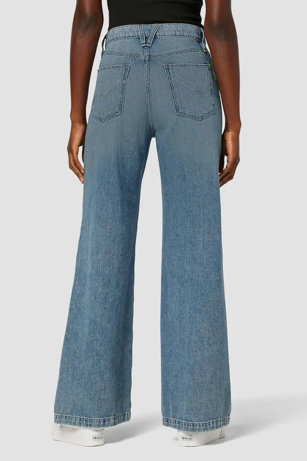 Hudson Jeans Wide Leg Jodie HighRise Loose Wide Leg Petite Jean Thunder Destructed 8211 Women Hudson Jeans Wide Leg Jodie HighRise Loose Wide Leg Petite Jean Thunder Destructed 8211 Women