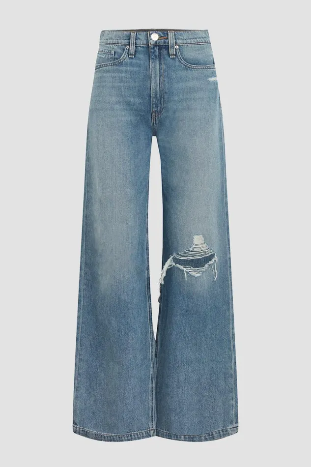 Hudson Jeans Wide Leg Jodie HighRise Loose Wide Leg Petite Jean Thunder Destructed 8211 Women Hudson Jeans Wide Leg Jodie HighRise Loose Wide Leg Petite Jean Thunder Destructed 8211 Women