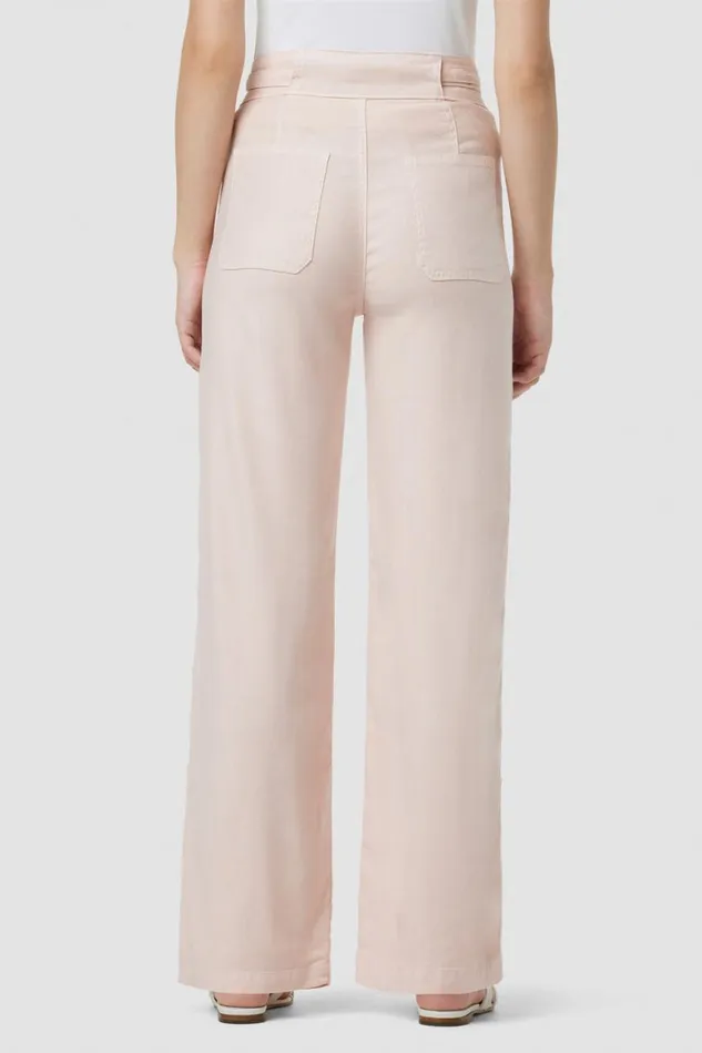 Hudson Jeans Wide Leg Tie Waist Wide Leg Barefoot Trouser Cameo Rose 8211 Women Hudson Jeans Wide Leg Tie Waist Wide Leg Barefoot Trouser Cameo Rose 8211 Women