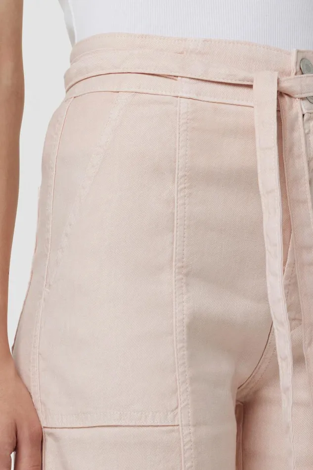 Hudson Jeans Wide Leg Tie Waist Wide Leg Barefoot Trouser Cameo Rose 8211 Women Hudson Jeans Wide Leg Tie Waist Wide Leg Barefoot Trouser Cameo Rose 8211 Women