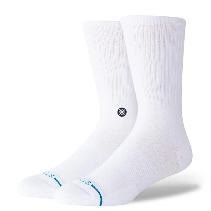 Icon Crew Socks Whiteblack MenWomen Stance Crew