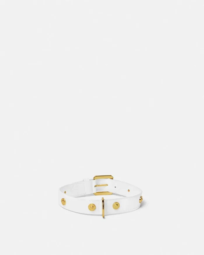 Icon Large Pet Collar White Home and Lifestyle Versace Pet Accessories