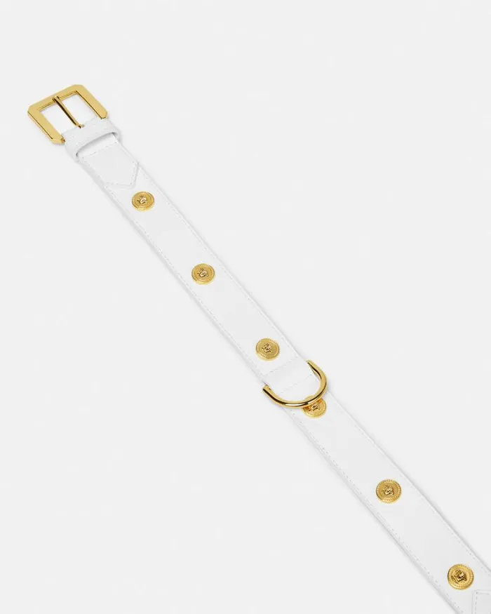 Icon Large Pet Collar White Home and Lifestyle Versace Pet Accessories