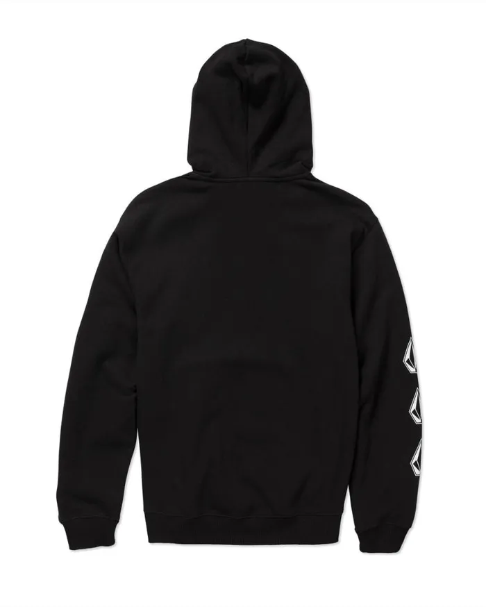 Iconic Stone Pullover Hoodie 8211 Black Mens Volcom Hoodies