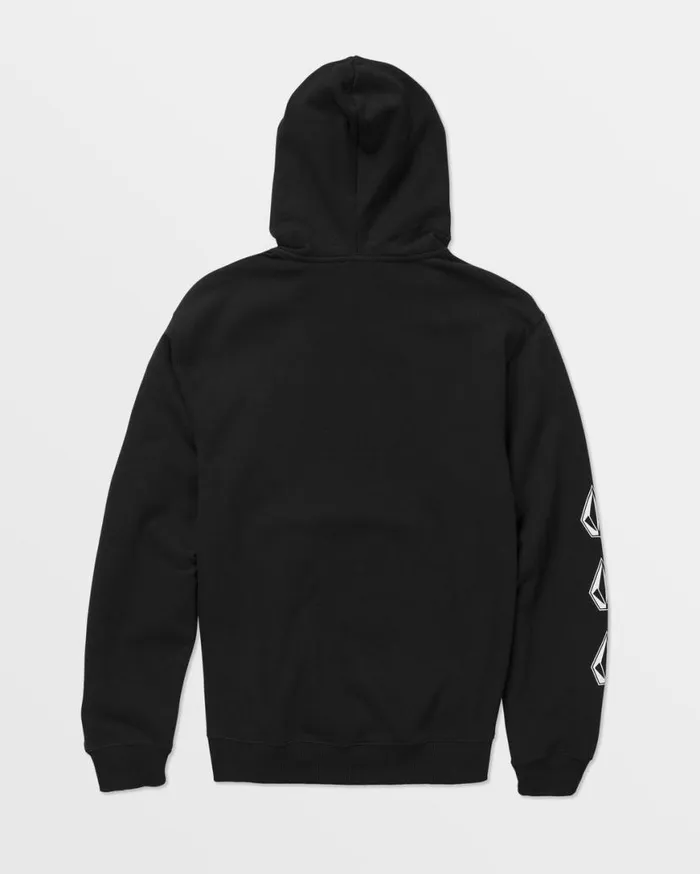 Iconic Stone Pullover Hoodie 8211 Black Mens Volcom Hoodies