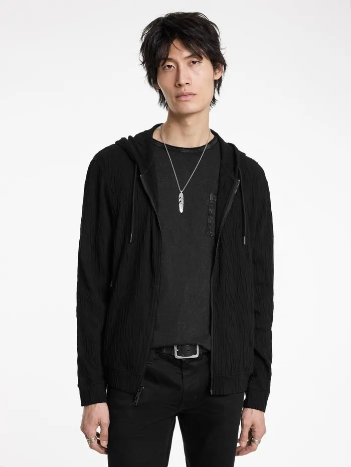 IHSAN HOODIE Black Men John Varvatos Sweaters