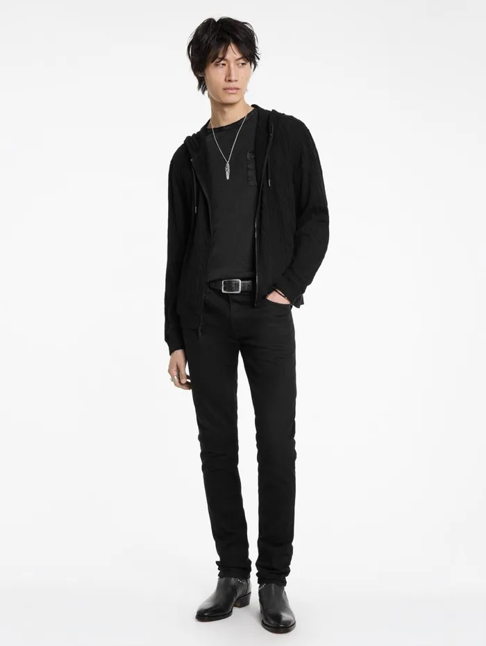 IHSAN HOODIE Black Men John Varvatos Sweaters