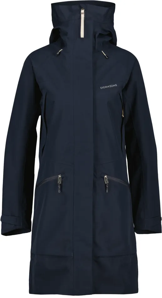 Ilma Parka Dark Night Blue Women Didriksons Spring Jackets