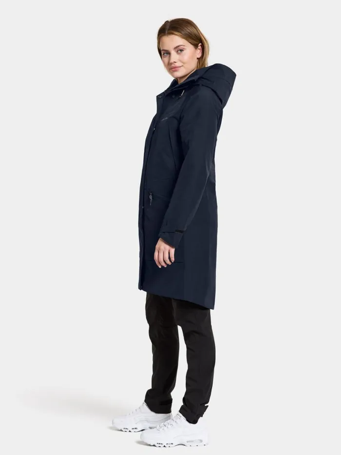 Ilma Parka Dark Night Blue Women Didriksons Spring Jackets