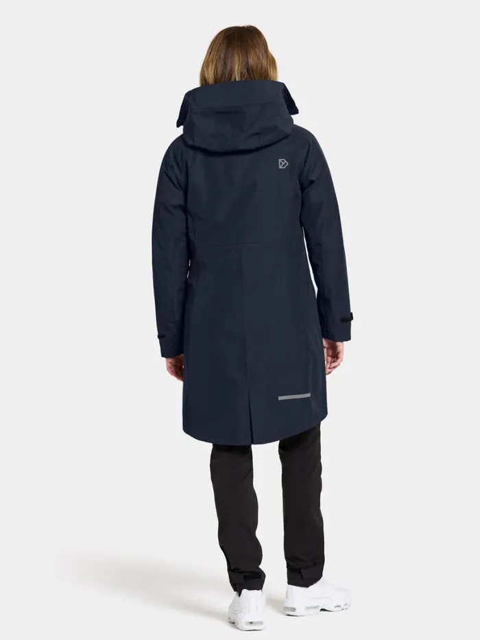 Ilma Parka Dark Night Blue Women Didriksons Spring Jackets