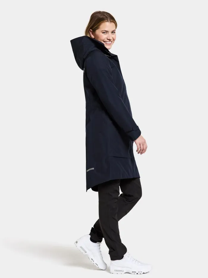 Ilma Parka Dark Night Blue Women Didriksons Spring Jackets