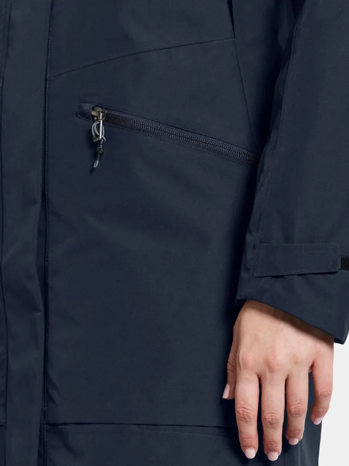 Ilma Parka Dark Night Blue Women Didriksons Spring Jackets
