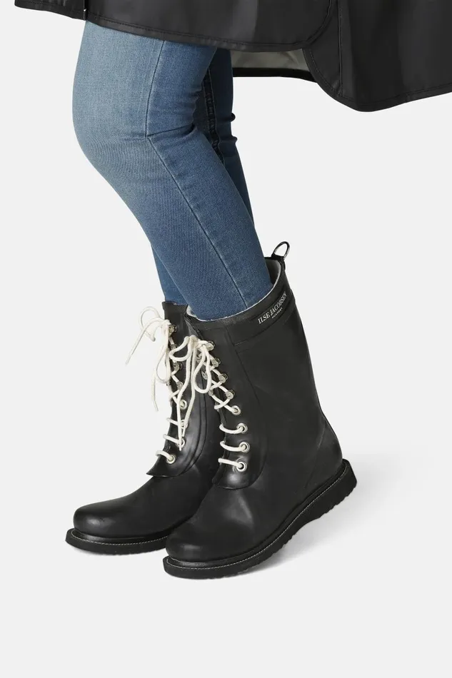 Ilse Jacobsen 34 Rubber Boots 8211 Black Women Rainboots Medium
