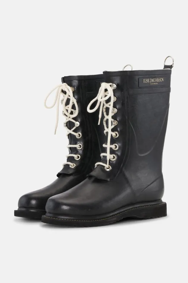 Ilse Jacobsen 34 Rubber Boots 8211 Black Women Rainboots Medium