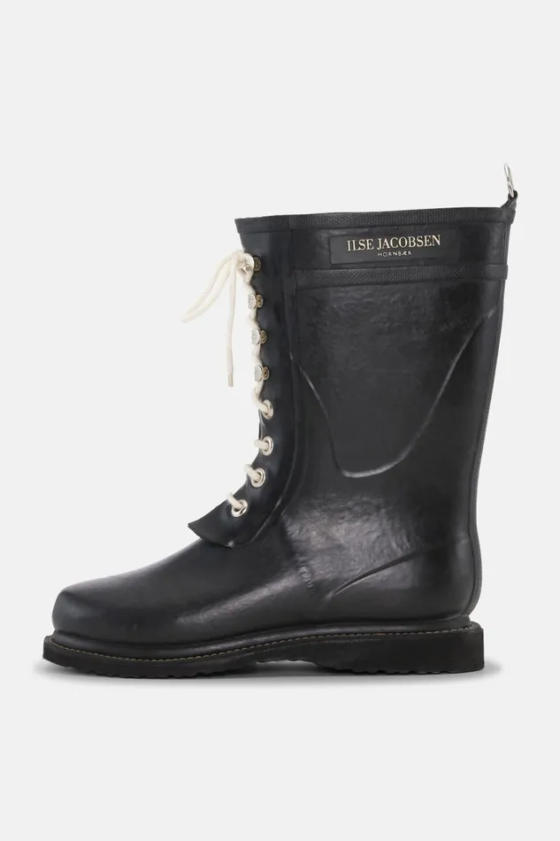 Ilse Jacobsen 34 Rubber Boots 8211 Black Women Rainboots Medium