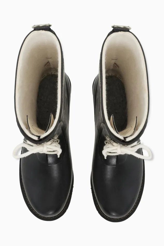 Ilse Jacobsen 34 Rubber Boots 8211 Black Women Rainboots Medium