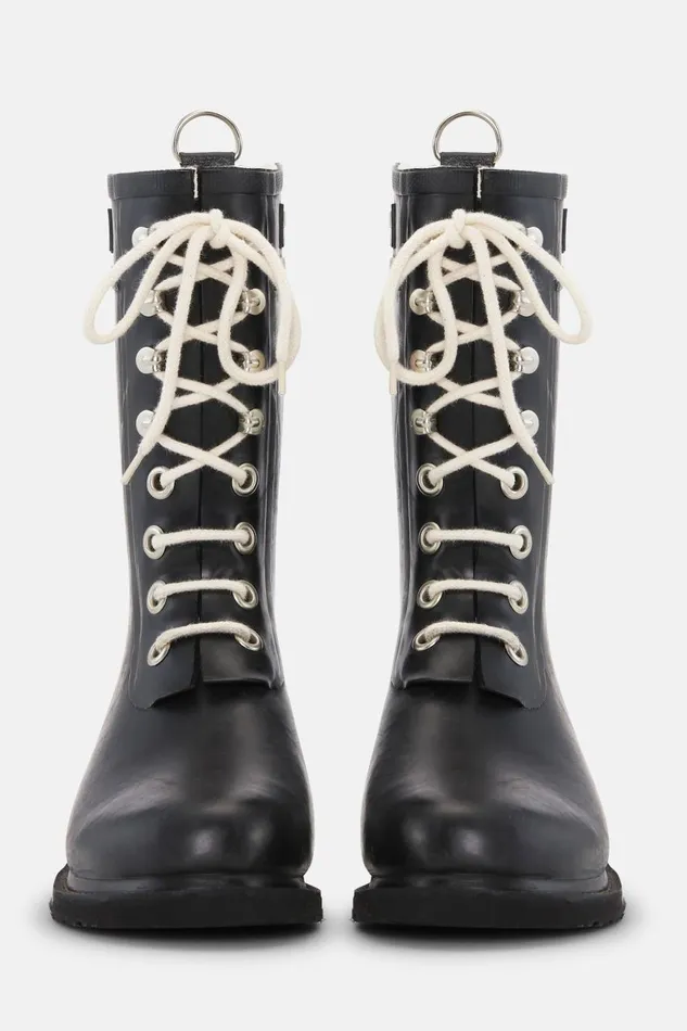Ilse Jacobsen 34 Rubber Boots 8211 Black Women Rainboots Medium