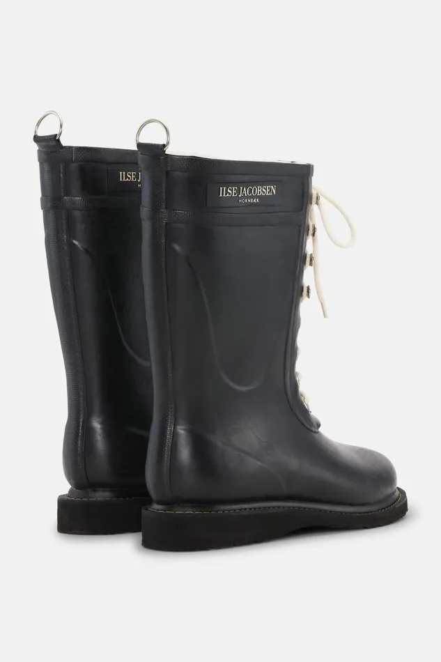 Ilse Jacobsen 34 Rubber Boots 8211 Black Women Rainboots Medium