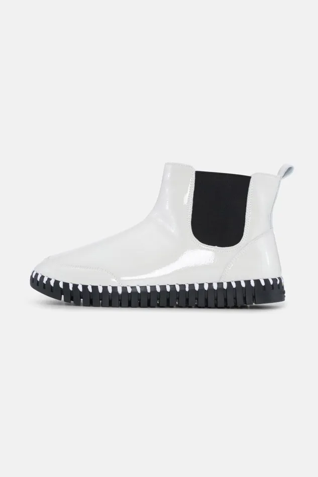 Ilse Jacobsen Ankel Boot Gloss 8211 Kit Black Women Tulip Flats
